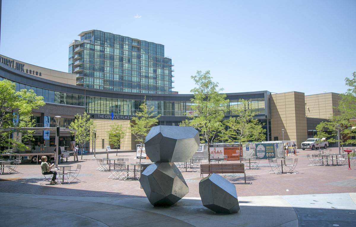 The Grove Plaza expansion "tightened that space and ... really focuses your view," says Greg Allen, a partner at Boise's Hummel Architects.