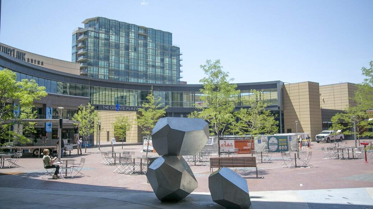 The Grove Plaza expansion "tightened that space and ... really focuses your view," says Greg Allen, a partner at Boise's Hummel Architects.