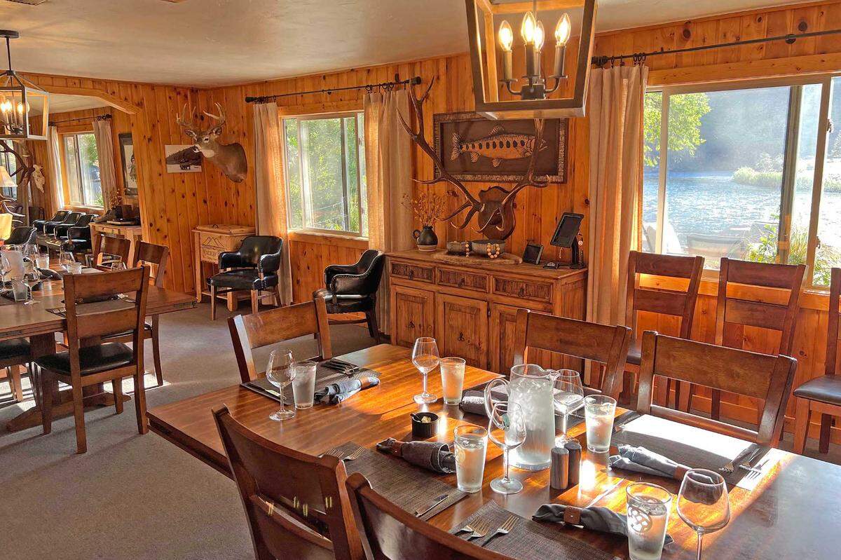 Mackay Bar Ranch has main lodge, river suite and four private guest rooms.