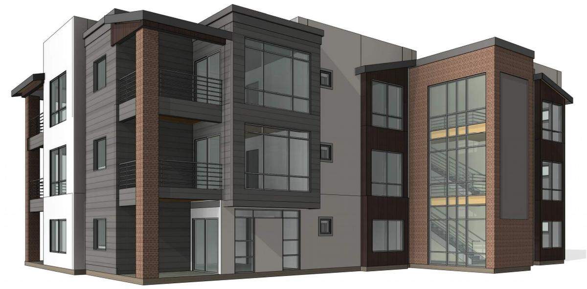 A rendering of a proposed apartment to be built at 1821 S. Vista Ave.