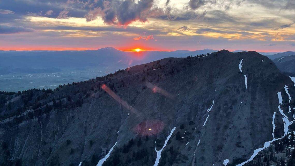 A hiker who had become lost and disoriented on top of a steep cliff in Wyoming was rescued just as darkness set in.