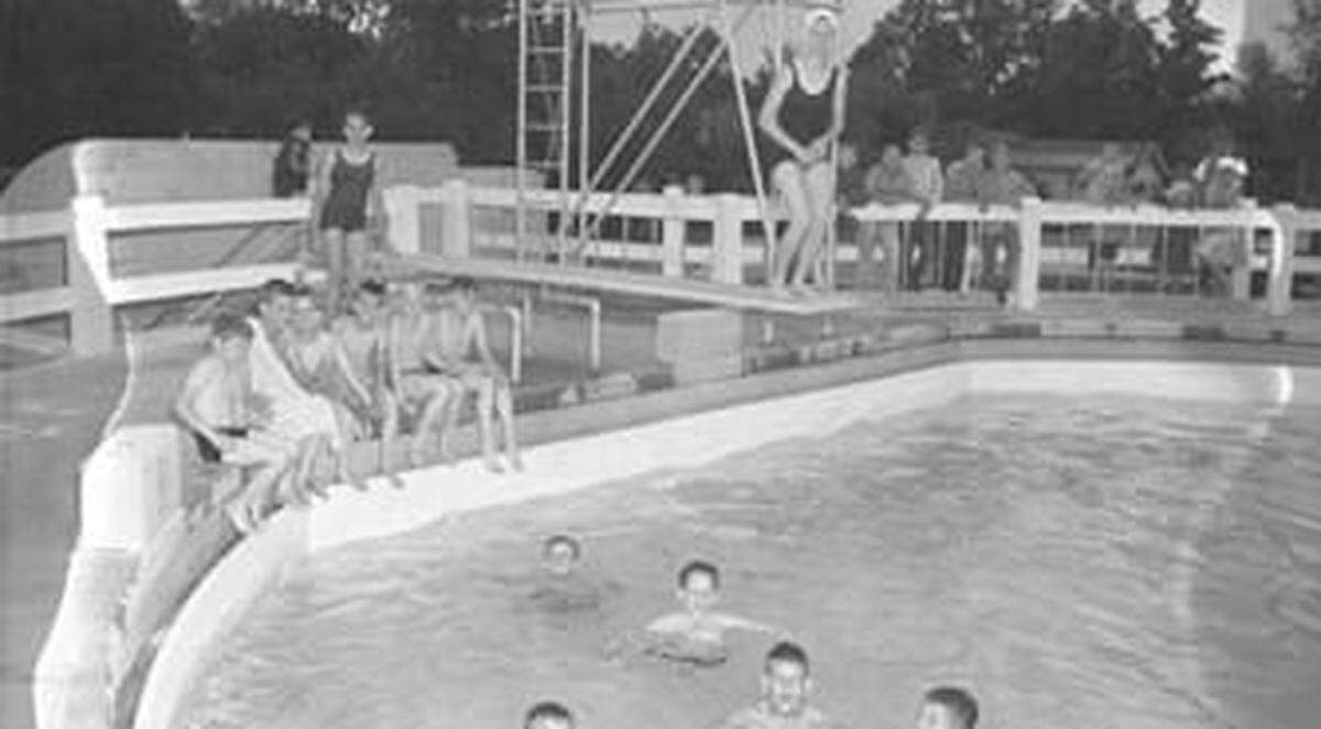 Lowell Pool in 1961