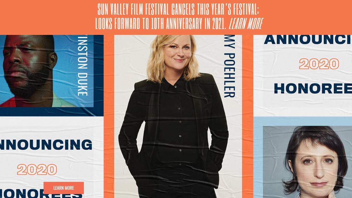 The Sun Valley Film Festival won’t take place this year because of coronavirus concerns.