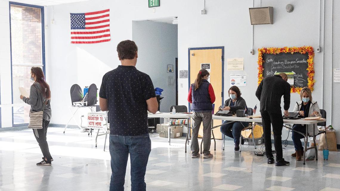 Canyon County Election Day voters saw long lines on Tuesday, Nov. 2, in Nampa and Caldwell.