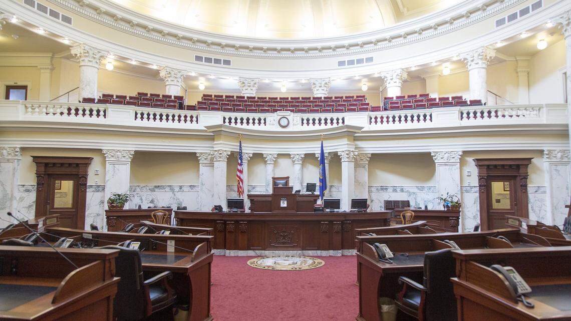 Senate Chambers at the Idaho State Capitol in Boise. Tuesday November, 07, 2017.