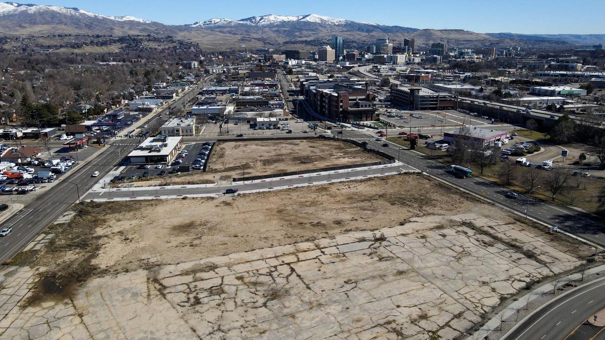Several vacant lots remain undeveloped between W. Fairview Avenue and W. Main Street in Boise. Plans to build housing units and other mixed use properties have stalled or been cancanceled.