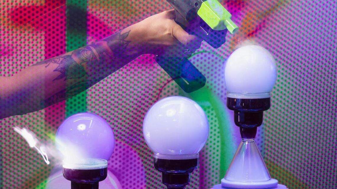 A cocktail called The Source was created for Meow Wolf’s Omega Mart art experience in Las Vegas. Something similar will be served at Space Banana in Boise.