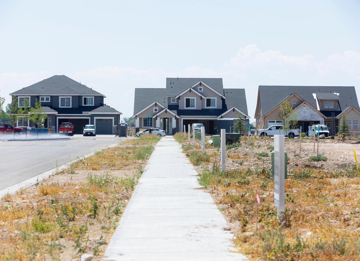 New homes have been built in a new community called Pinnacle in South Meridian, seen here in early August.