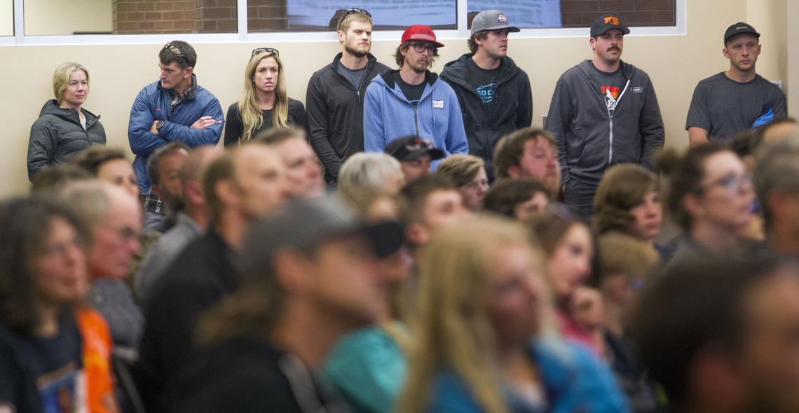 A large crowd turned out Tuesday for an appeals hearing before the Boise City Council. The council heard from people who were in favor of a bicycle skills park at Military Reserve, people who opposed it and some who said they want the park built but felt that neighbors with concerns should have been heard earlier in the process.