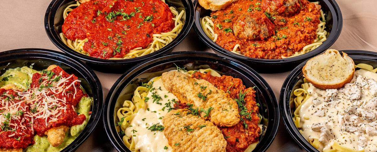 Dishes at Tommy’s Italian were served in takeout-ready containers.