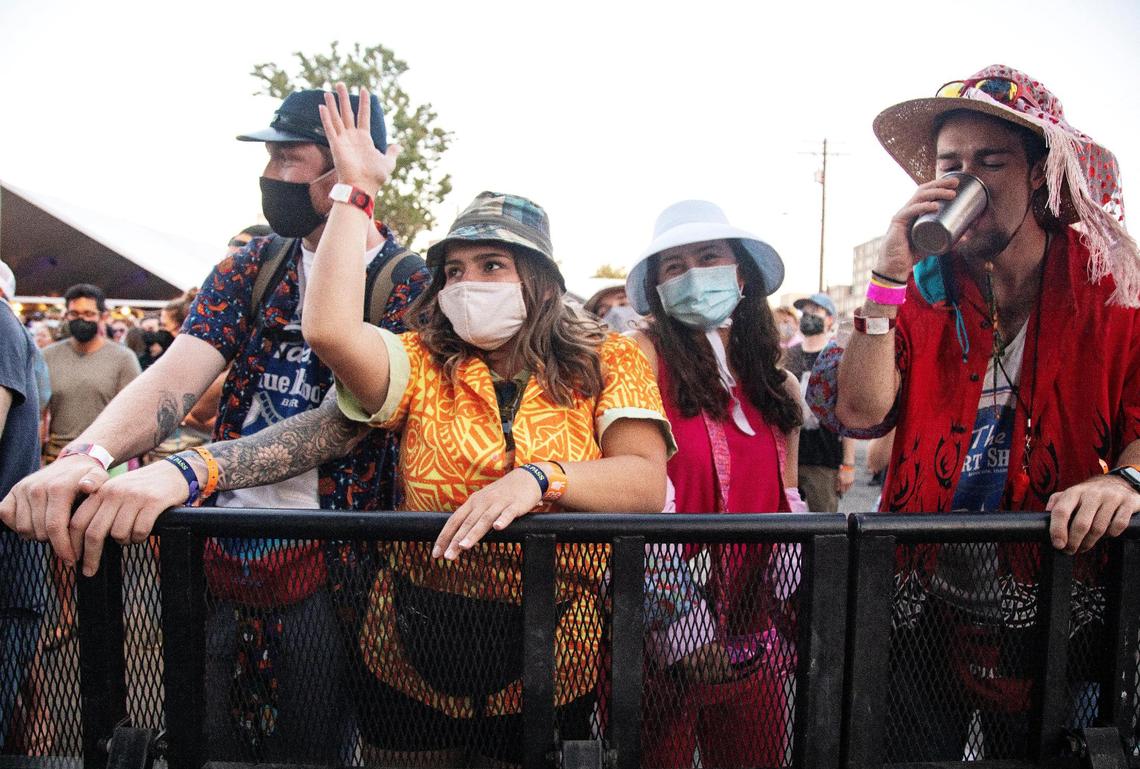 Attendees of Treefort Music Fest in 2021 were expected to wear face masks unless eating or drinking.