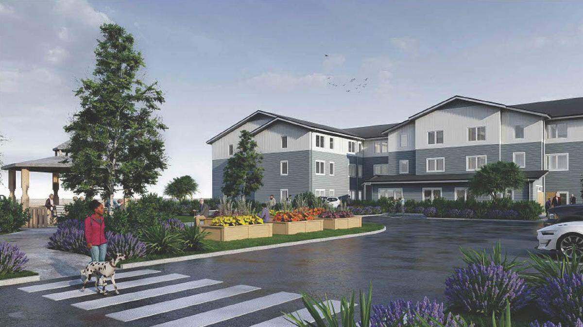 Walt’s Place is expected to bring 40 senior apartments to Nampa in October. 