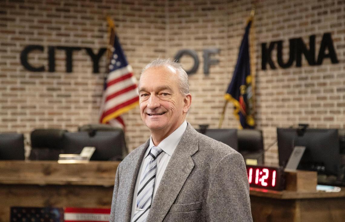 Kuna Mayor Joe Stear is in his third term.