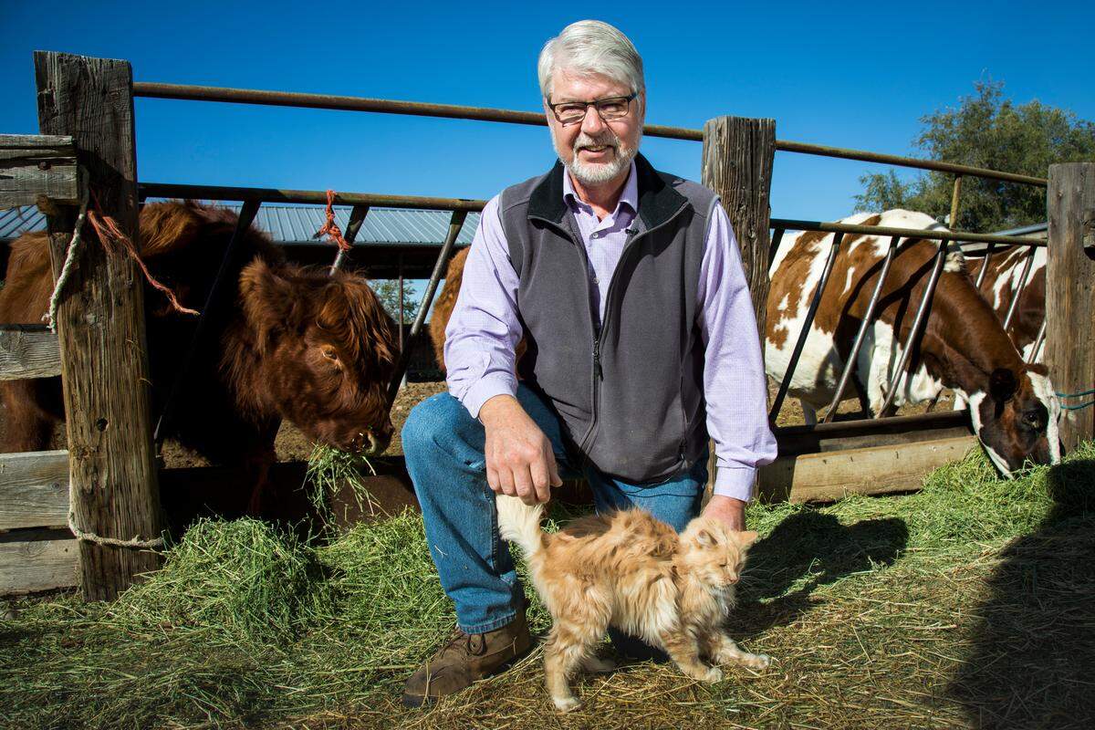 Hans Bruijn, 62, is a retired dairy farmer and now the Premium Office coordinator at Western Idaho Fair.