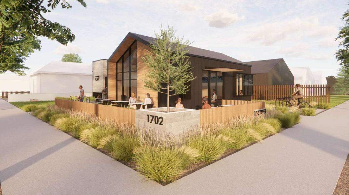 The new zoning code has made neighborhood cafes possible, such as this proposed cafe at the intersection of 15th and Lemp streets.