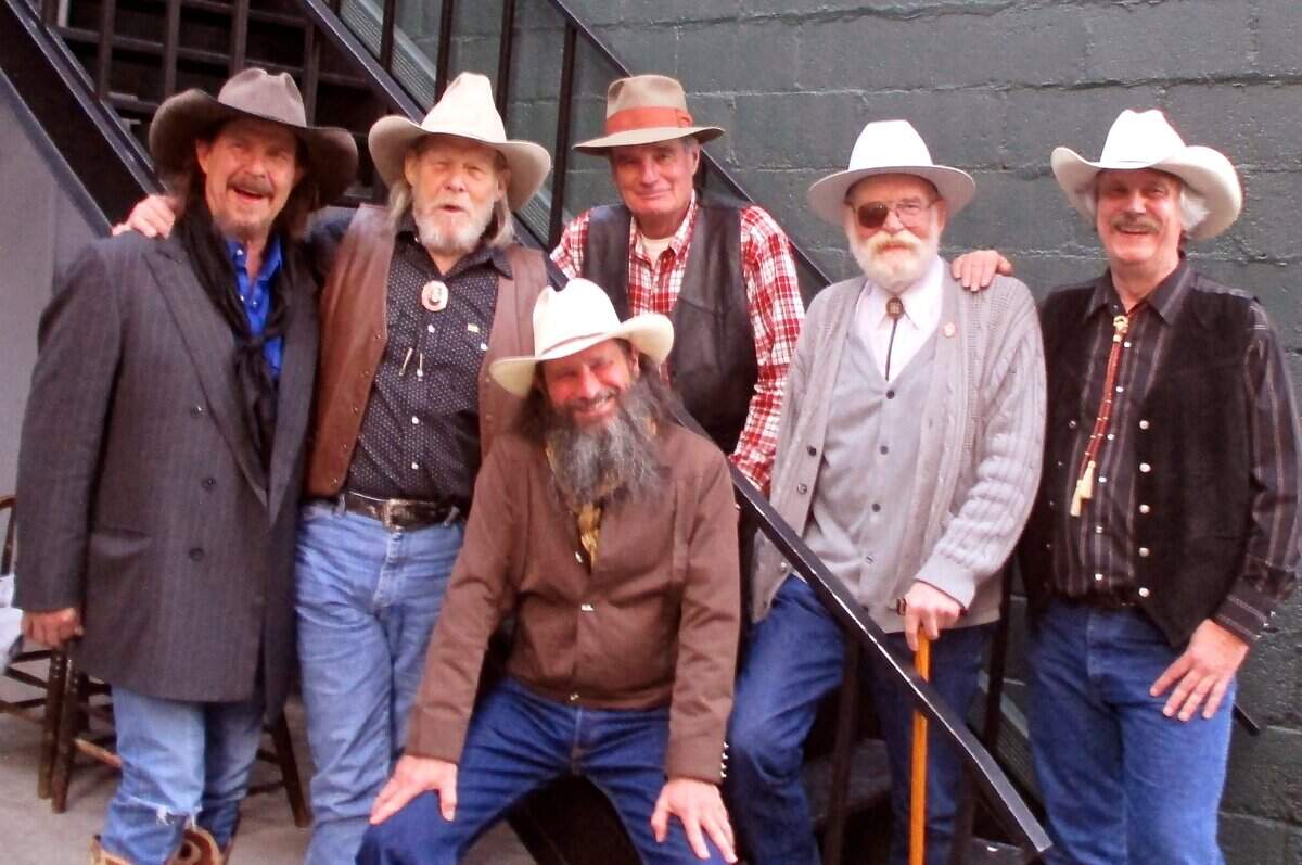 As recently as 2019, Pinto Bennett, second from right, and the Famous Motel Cowboys held an annual reunion in the Boise area.