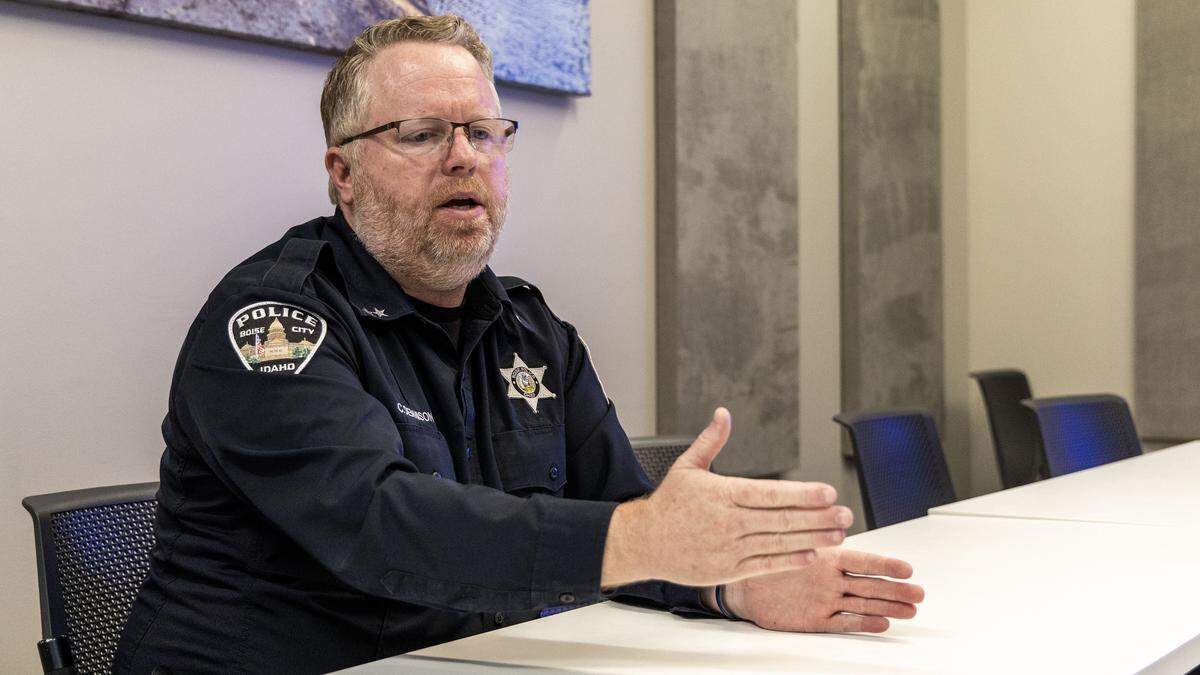 Boise Police Chief Chris Dennison explains how the department uses non-lethal force tools like pepper balls to deescalate conflict with potentially dangerous suspects.
