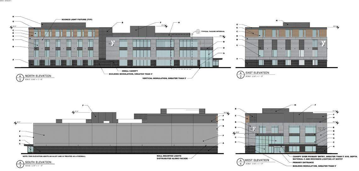 The future downtown Boise YMCA would have three stories devoted to fitness and activity space with the possibility to add a future fourth floor.