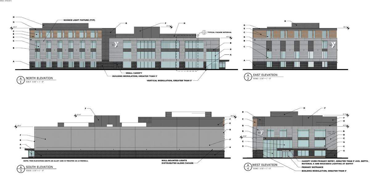 The future downtown Boise YMCA would have three stories devoted to fitness and activity space with the possibility to add a future fourth floor.