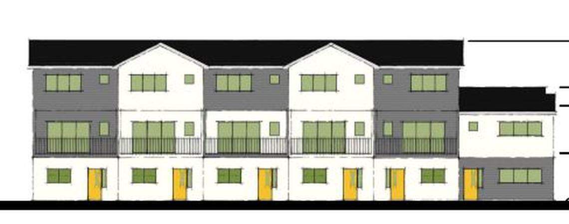 The ColeBluff Cottages, which received preliminary plat approval Tuesday from the Boise City Council, will feature 32 attached homes and seven detached residences at Cole and Fairview roads. The site was the longtime home of Cole Elementary School.