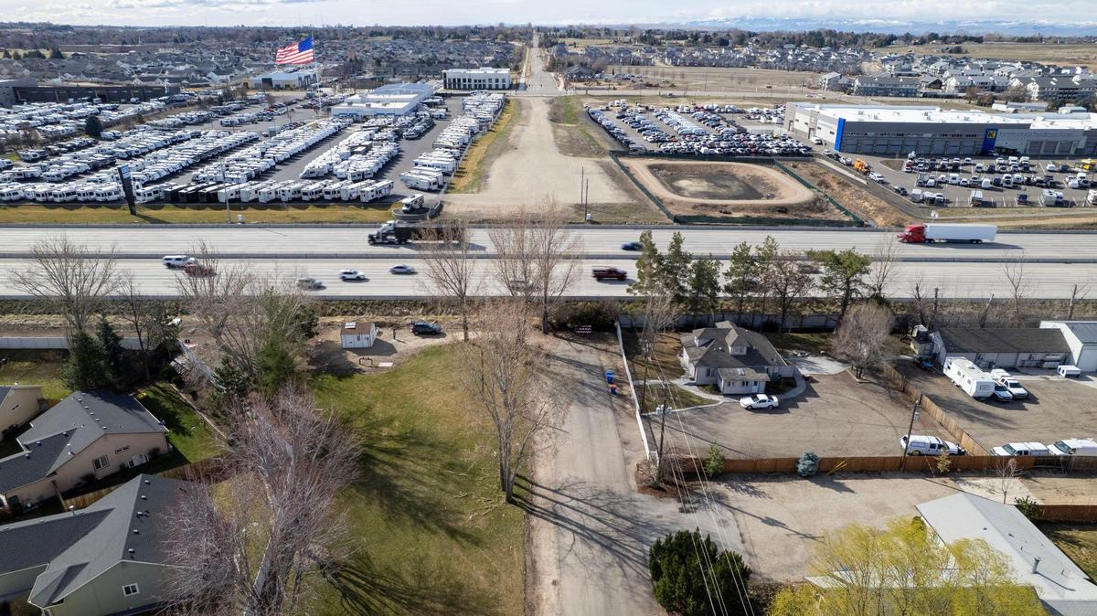 On Monday, ACHD began construction on the first phase of the overpass project, which involves improvements to Linder Road south of I-84, in preparation for the bridge to be built in a second phase.