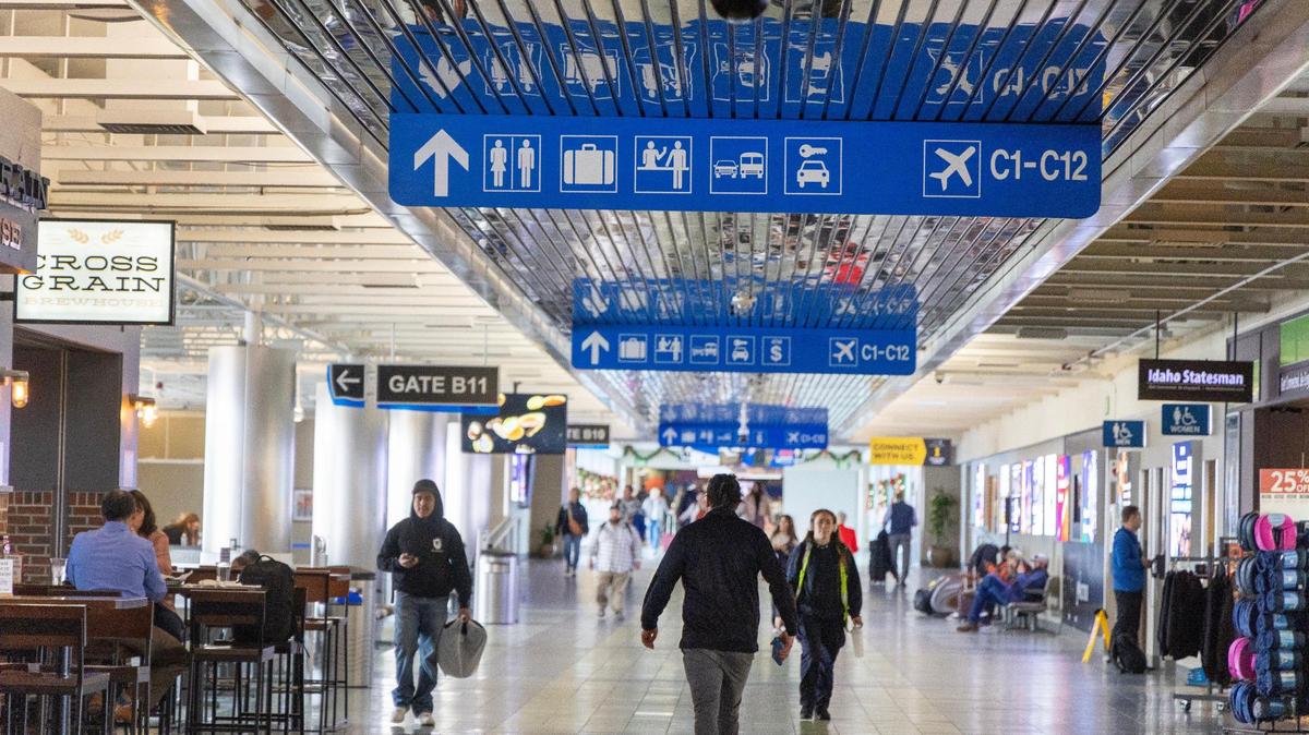 The woman was arrested by the Boise Police Department after the flight was diverted to Boise Airport, and she was booked at the Ada County Jail.