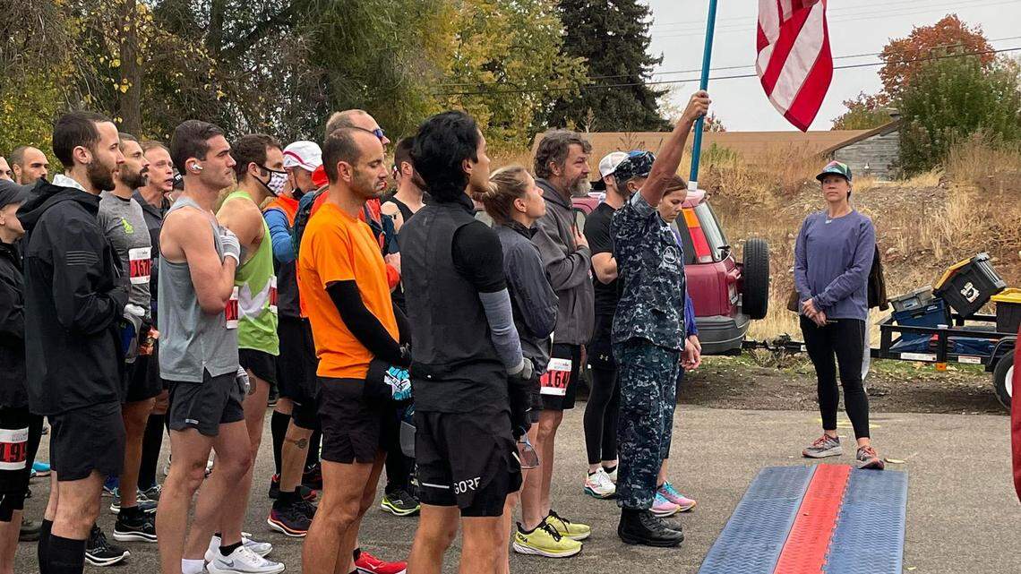 Runners at the Boise Marathon, on Oct. 24, get ready to start their race along the Greenbelt. The race started and ended in Garden City, but was mostly in Boise. Participants have rained down complaints about the event.