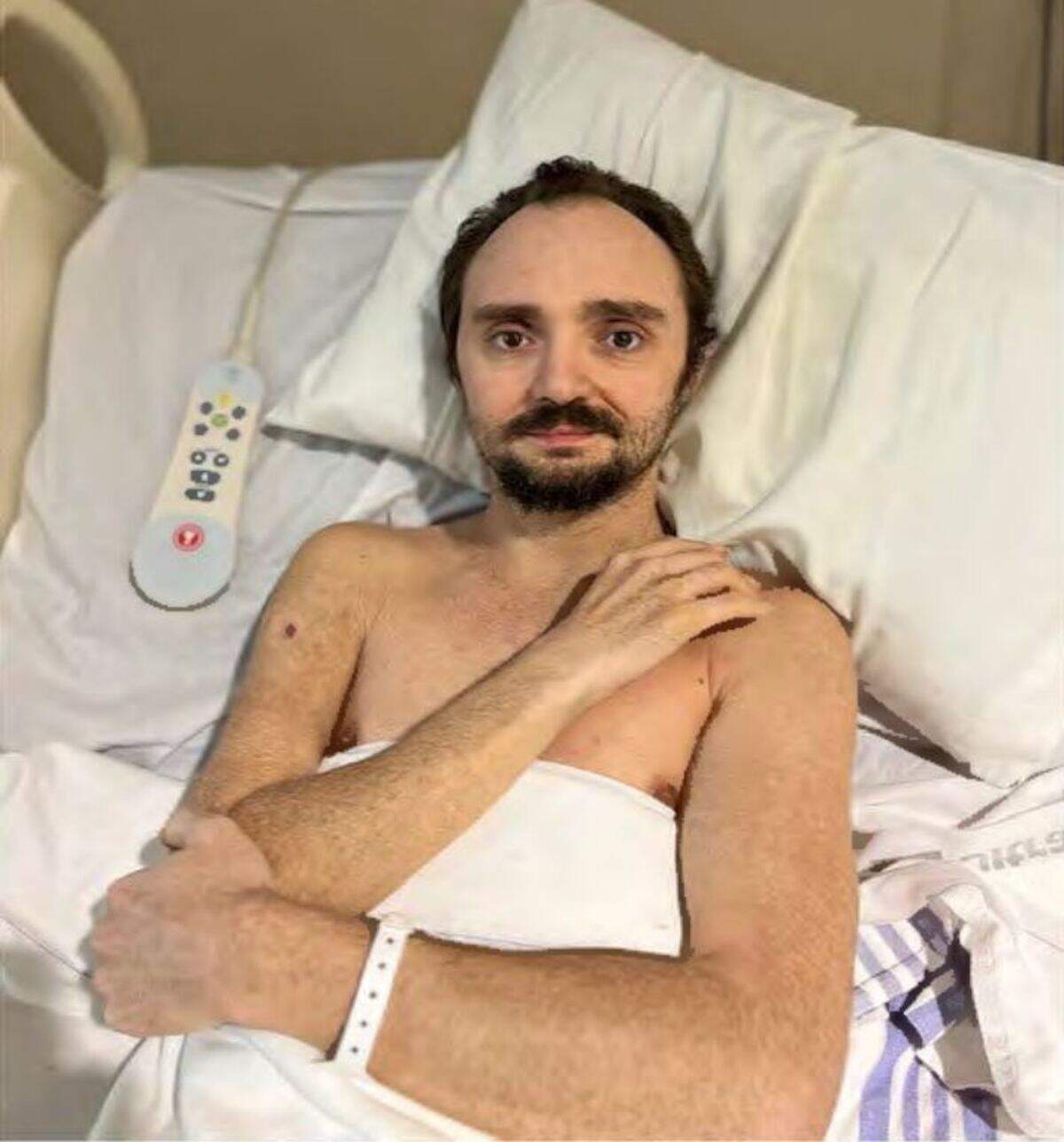Brooks Roberts spent months in the hospital following the shooting.