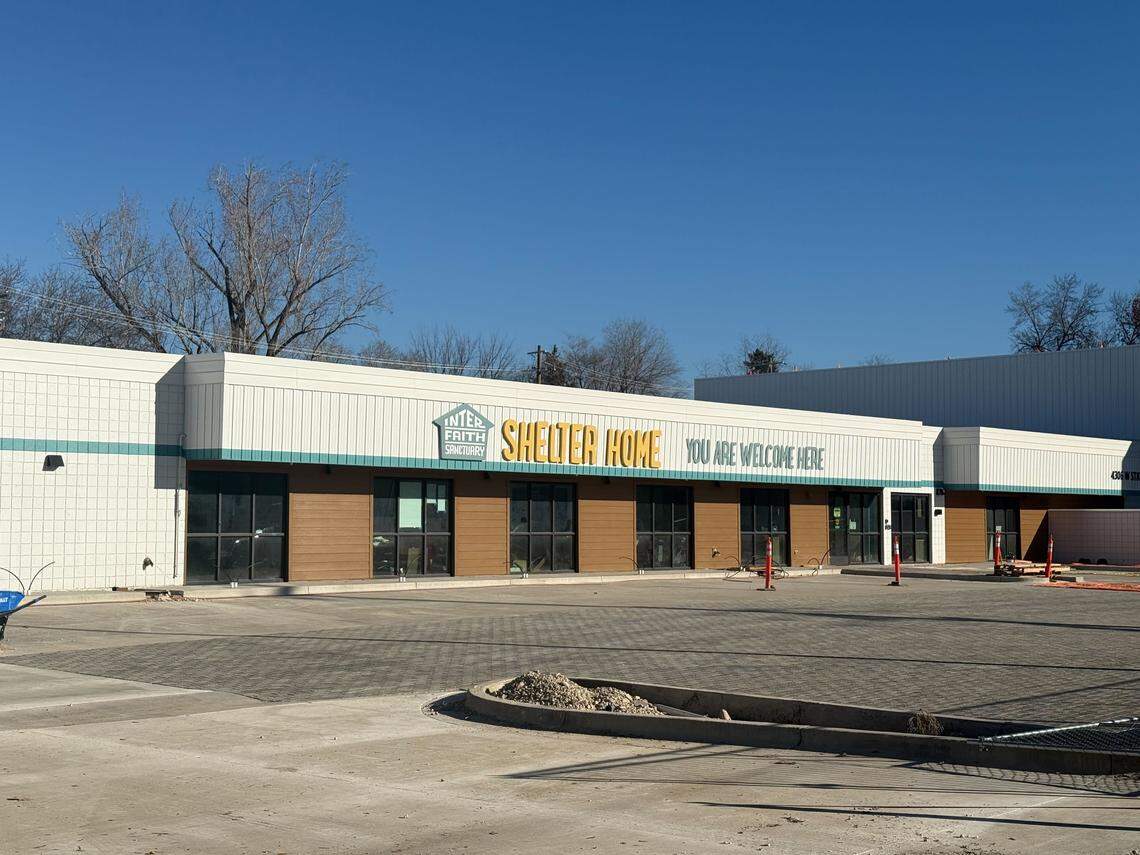 Interfaith Sanctuary’s State Street shelter under construction on Dec. 30.. Staff expect to open the 205-bed complex in January.