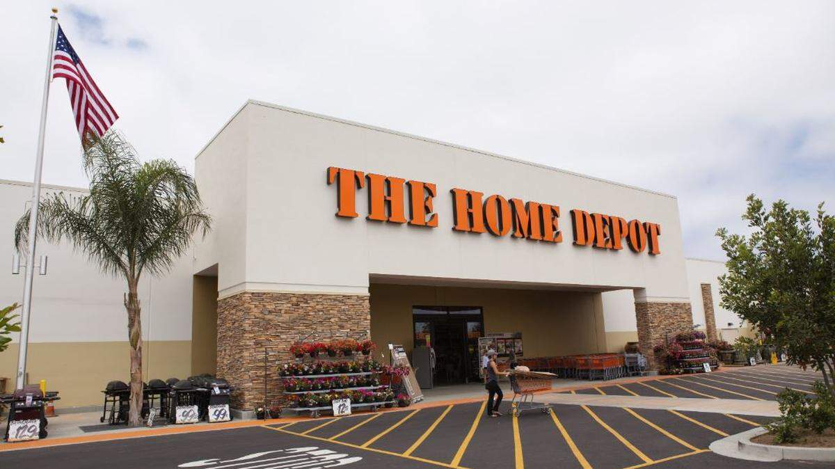 Exterior of a Home Depot store.