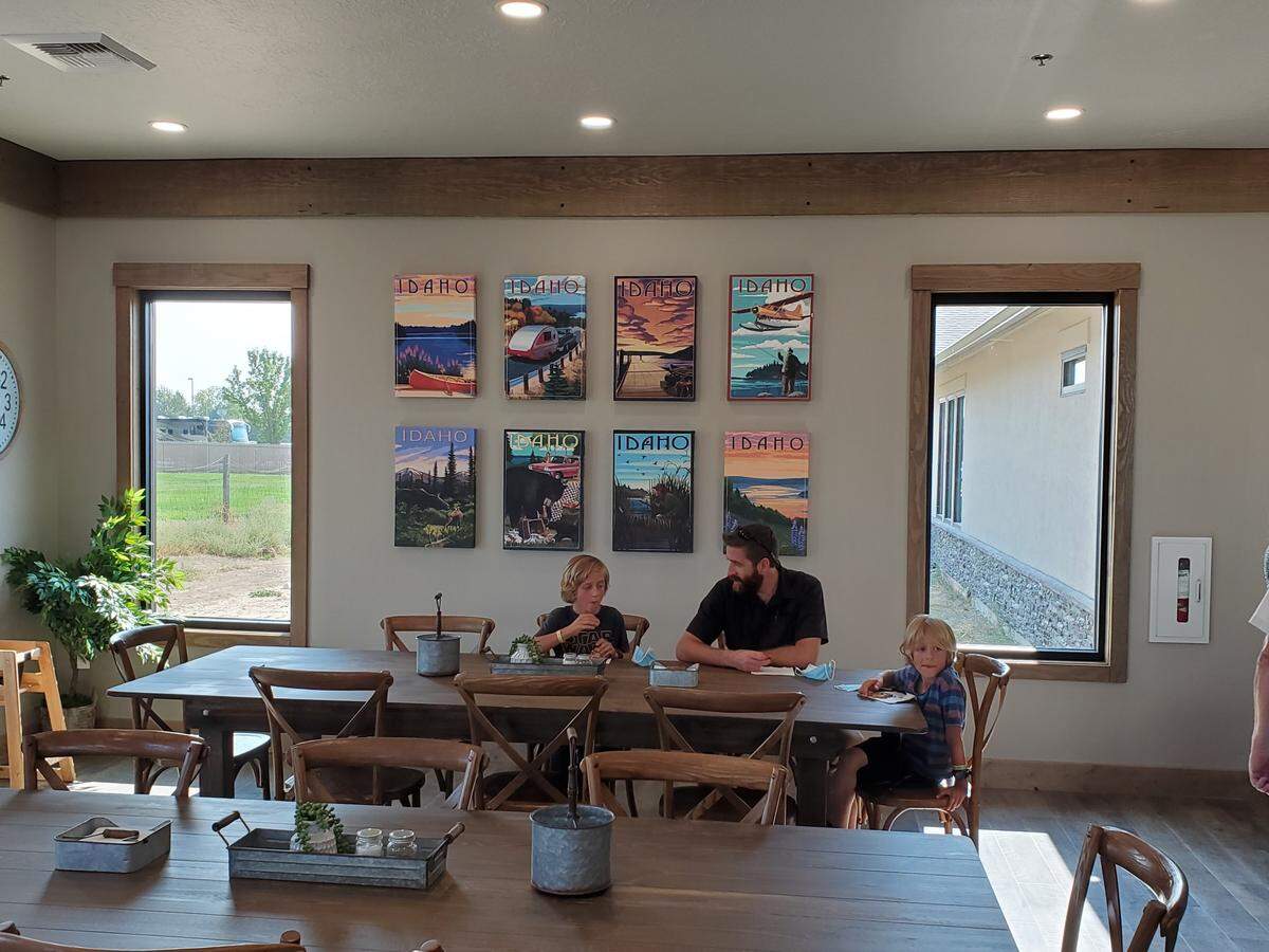 Some Mission Aviation Fellowship families took part in the Oct. 1, 2020, dedication of this new family center at the Christian ministry’s headquarters at the Nampa Airport.