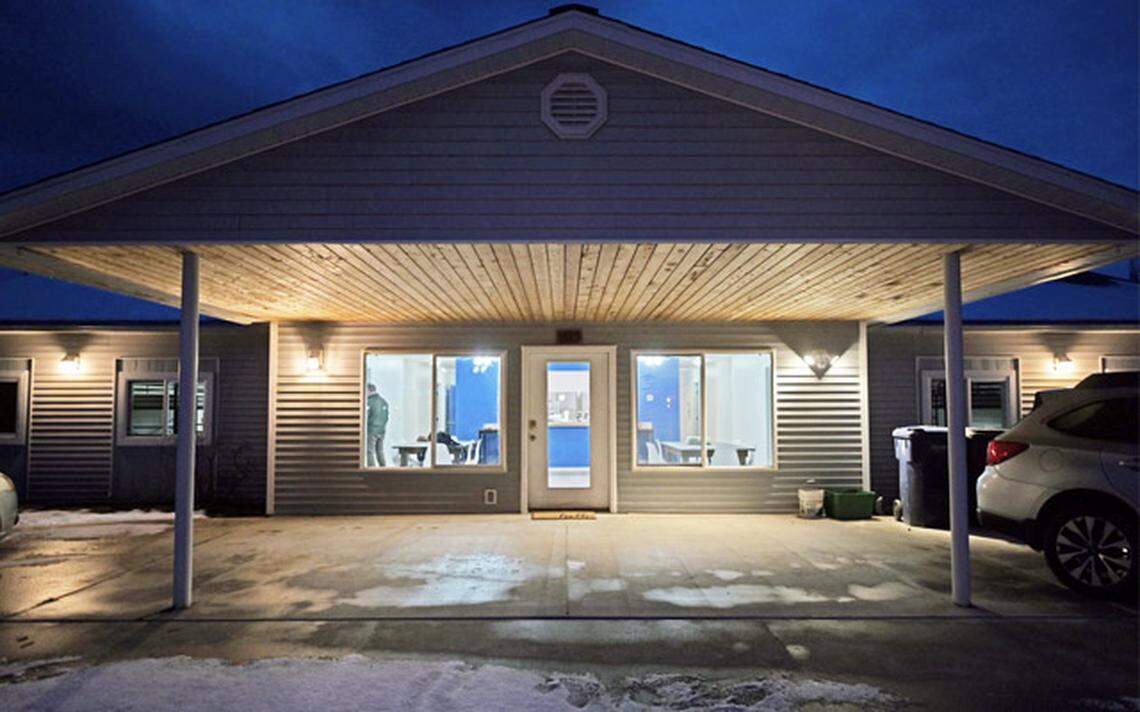 The building is named Hemlock House.