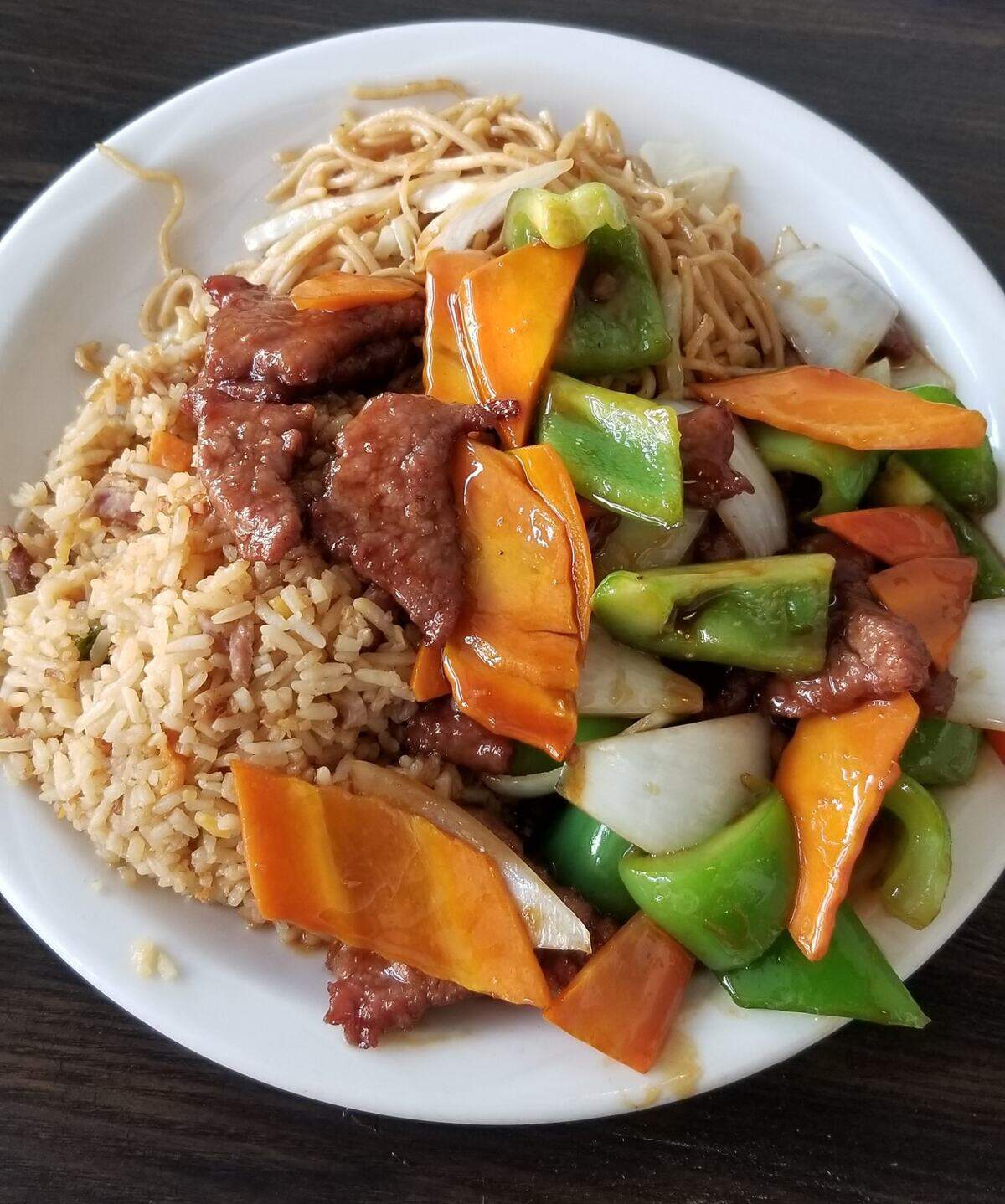 Pepper steak was among the menu items.