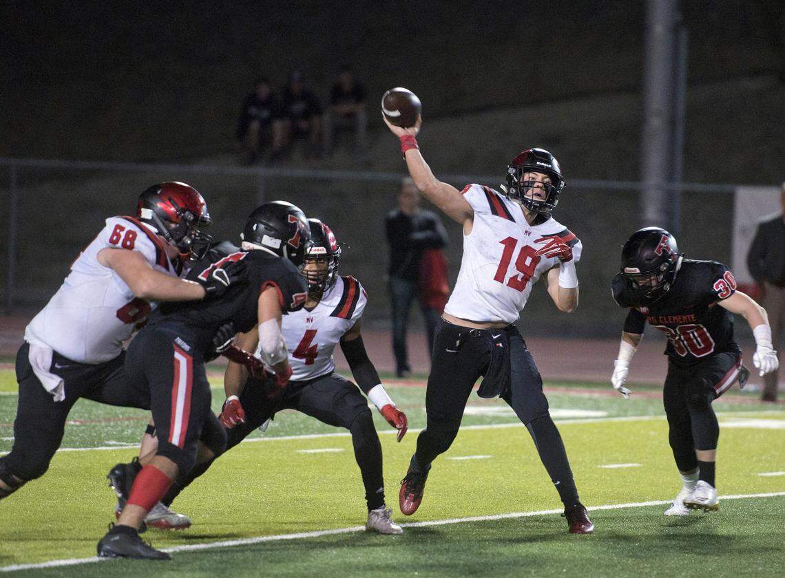 At Murrieta (Calif.) Valley High, Hank Bachmeier threw for 13,150 yards and rushed for 2,190.