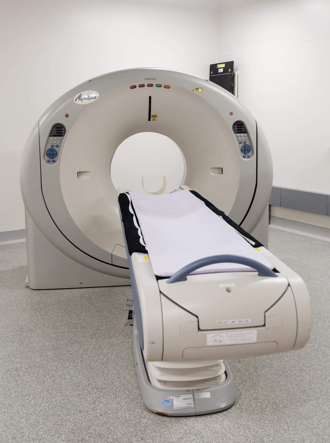 A CT scan machine is one of the imagining devices used at the Ada County Coroner's office.