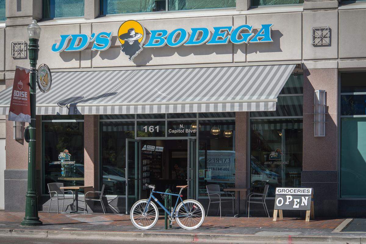 JD’s Bodega owner Josh Davis plans to develop the store’s outdoor patio area this spring. In the future, he also hopes to be able to allow customers to consume alcohol on the premises.