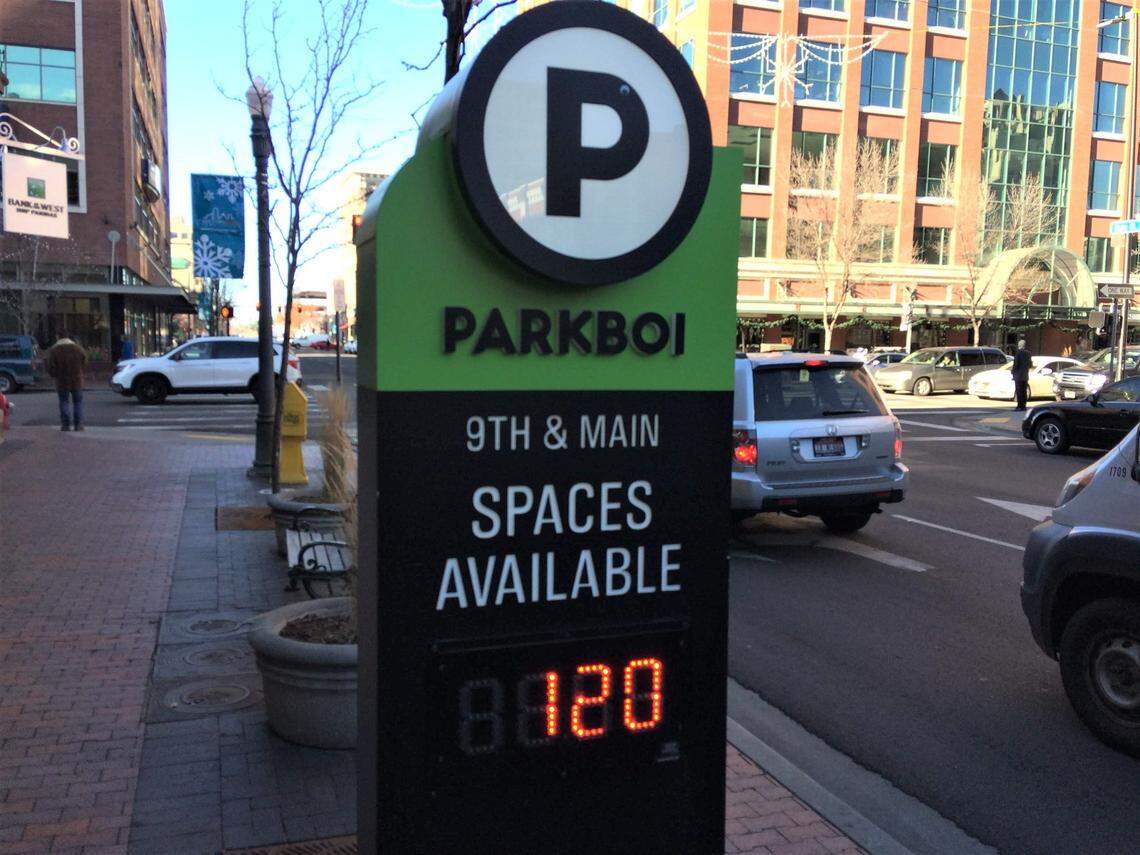 Rates for monthly users of two of downtown Boise’s most popular parking garages, including this one at 9th and Main streets, may rise in May 2022 if proposed increases are approved by the board of the city agency that operates the garages.