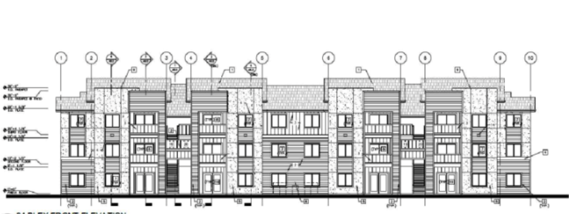 Dave Evans of Dave Evans Construction hopes to expand the footprint of the Silverstone Apartments, located at 4107 E. Overland Road.