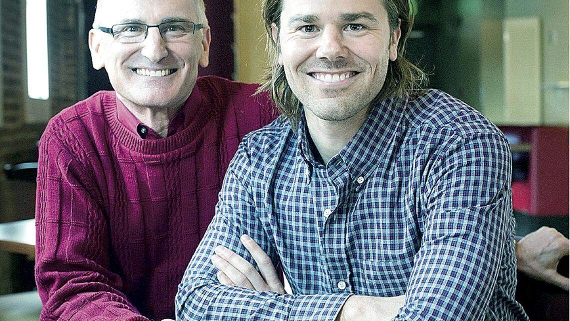 Entrepreneur magazine cover boy Dan Price and his father, Ron Price