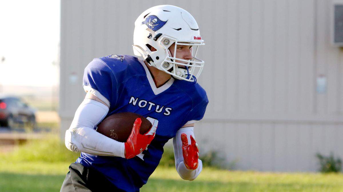 Notus running back Carter Woodland returns as a force at the 8-man level.
