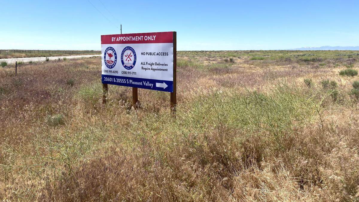 American Ostrich Farms is located at 20601 S. Pleasant Valley Road in Kuna.