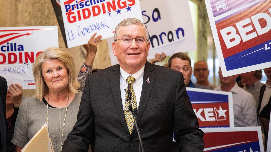 Scott Bedke announces his candidacy to run for lieutenant governor during a press conference at the Idaho State Capitol on May 27. Bedke has joined other Idaho lawmakers in pushing back against the Biden Administration’s new mandate for COVID-19 vaccines.