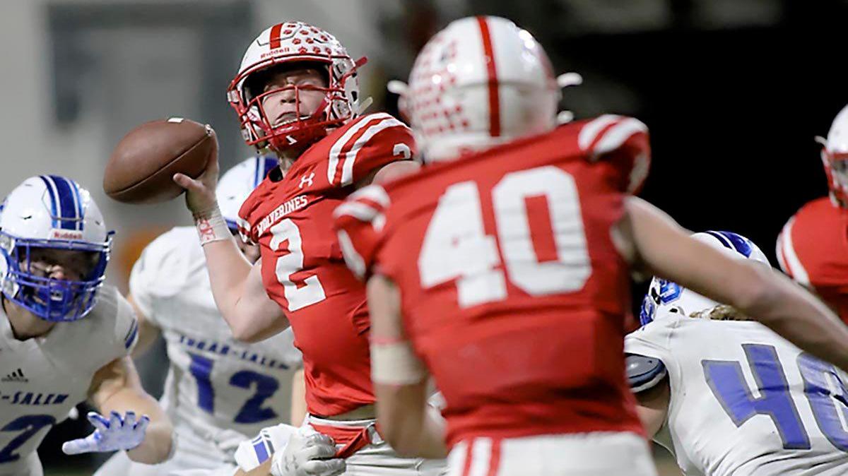 Weiser’s Brett Spencer (2) was voted the 3A All-Idaho Football Player of the Year by the state’s coaches.
