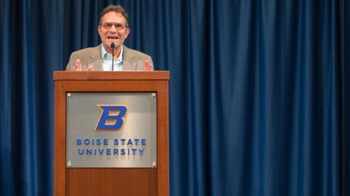 Fiction writer, poet and playwright Denis Johnson gave a reading at Boise State University in October 2015 while he was teaching here for a semester. About 400 people turned out for the event. Johnson died Wednesday from liver cancer, a disease that was diagnosed while he was in Boise.