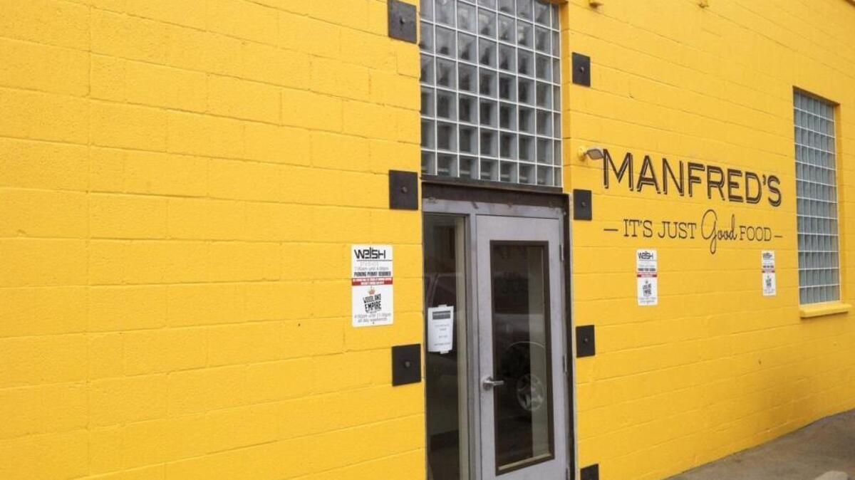 Manfred’s is in the same building as Woodland Empire Ale Craft.
