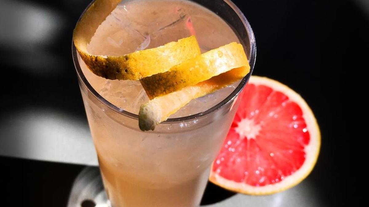Paloma, a cocktail made with tequila and fresh lime and grapefruit juices.