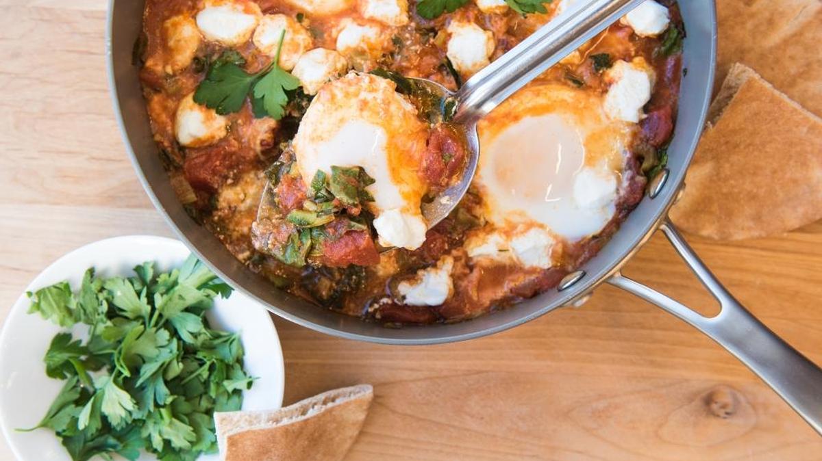 Shakshuka With Swiss Chard.