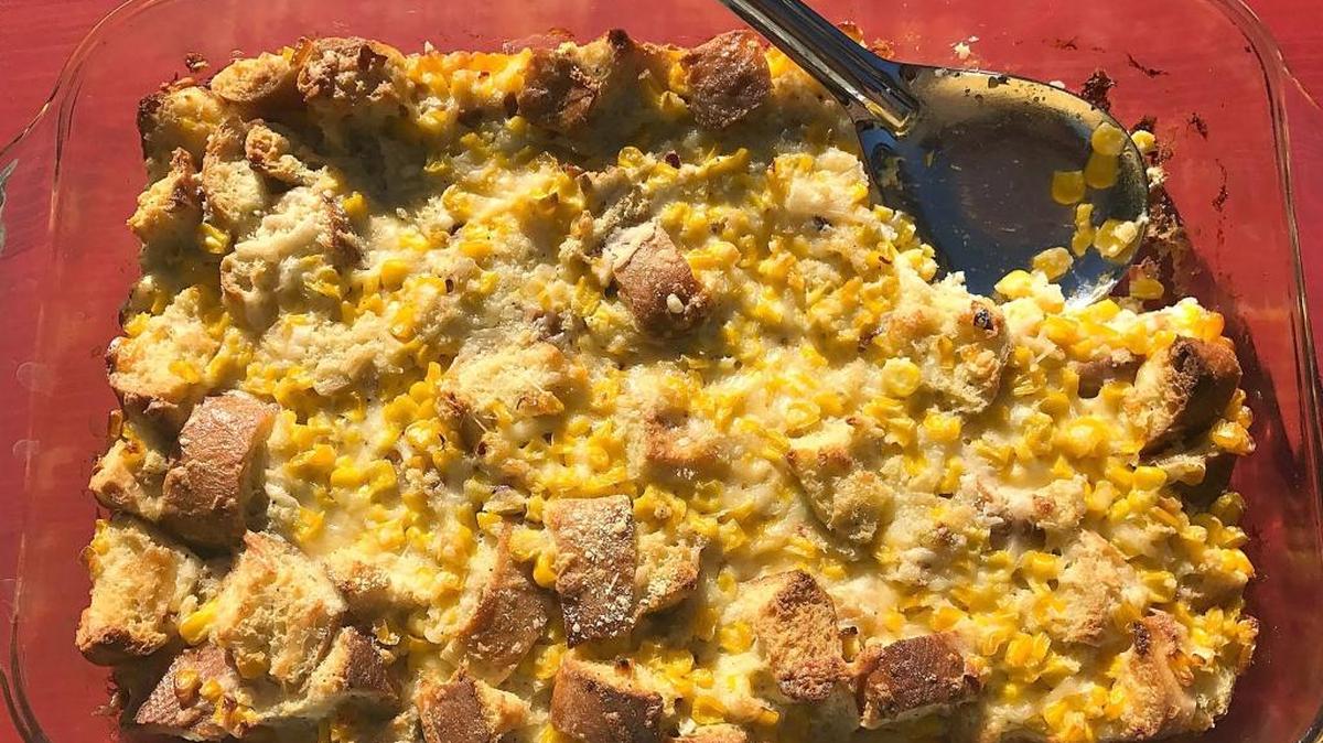 This dish has a rich custardy finish.