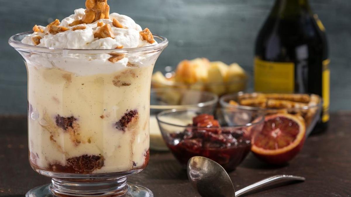 Caramelized Blood Orange Tipsy Trifle MUST CREDIT: Photo by Goran Kosanovic for The Washington Post