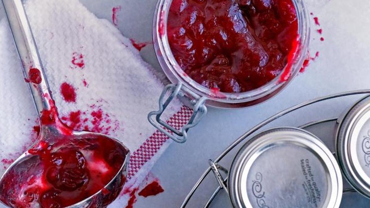 Spiced Cranberry Jam, a kicked-up Thanksgiving side that you can use to substitute cranberry sauce.
